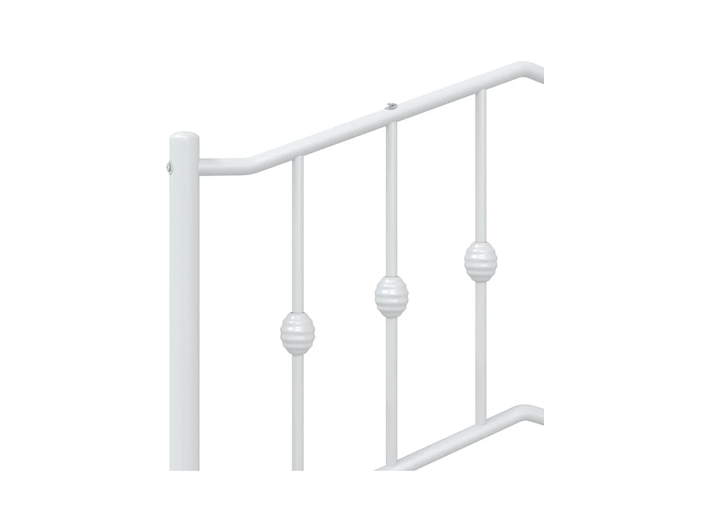 Testiera in Metallo Bianco 75 cm