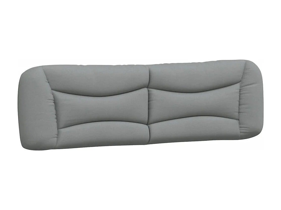 Coussin de tête de lit Hvar gris clair 180 cm tissu