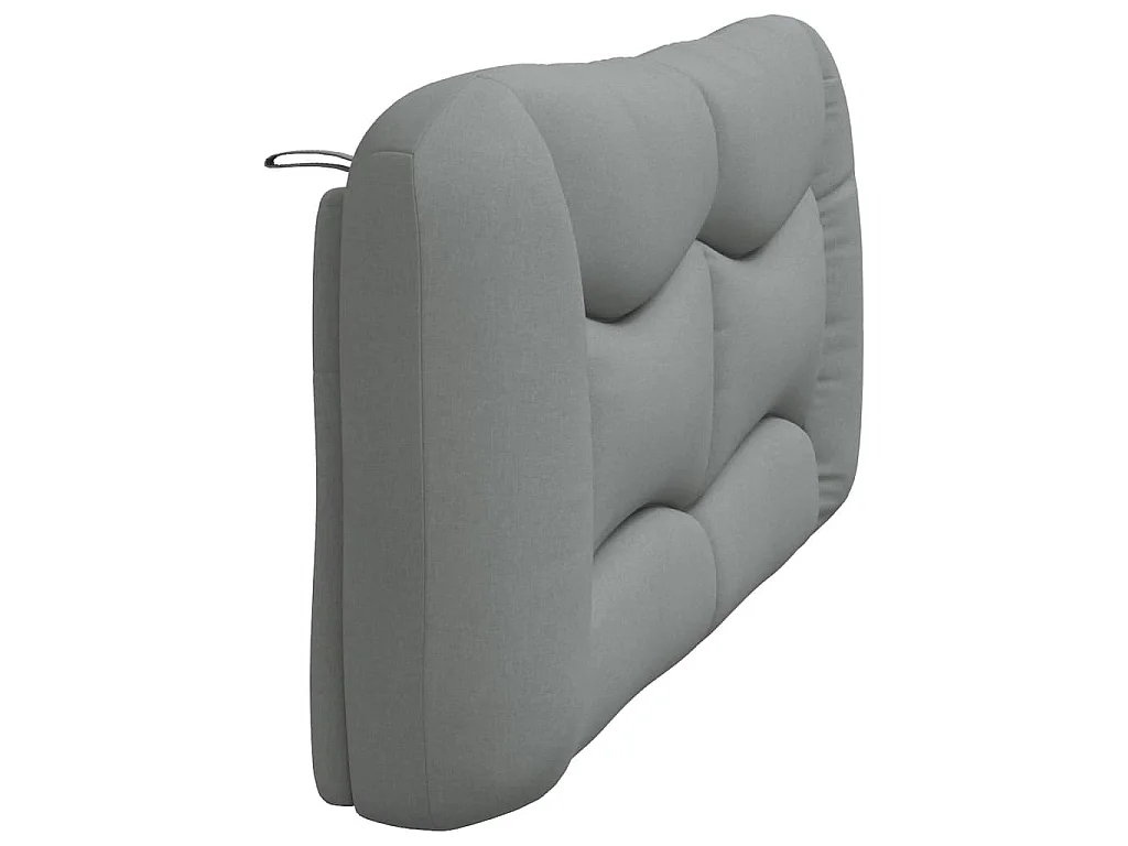 Coussin de tête de lit Hvar gris clair 180 cm tissu