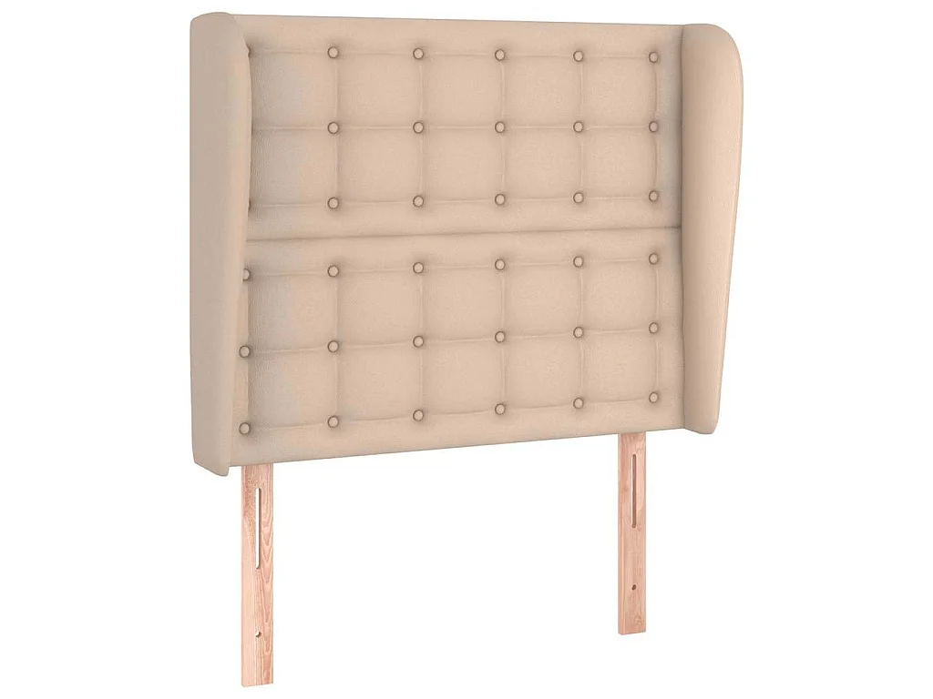 Tête de lit avec oreilles Cappuccino 93x23x118/128cm Similicuir