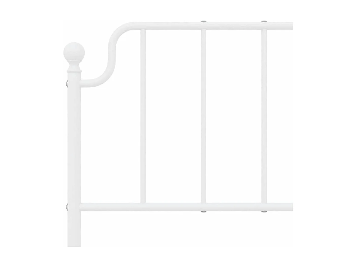 Tête de lit métal blanc 150 cm