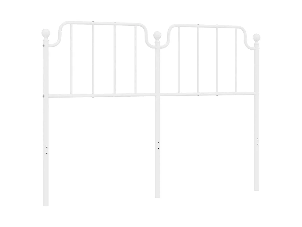 Testiera di Ricambio in Metallo Bianco 150 cm
