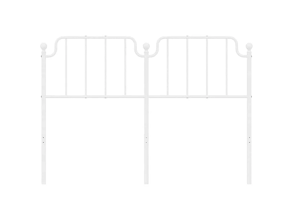 Testiera di Ricambio in Metallo Bianco 150 cm