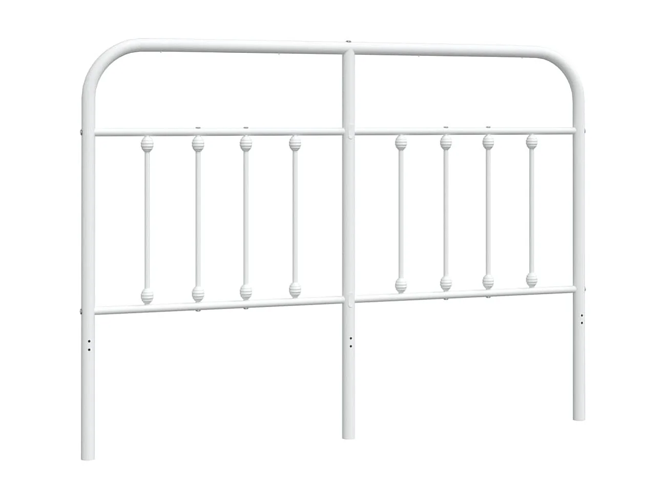 Ersatz-Kopfteil Metall Weiß 140 cm
