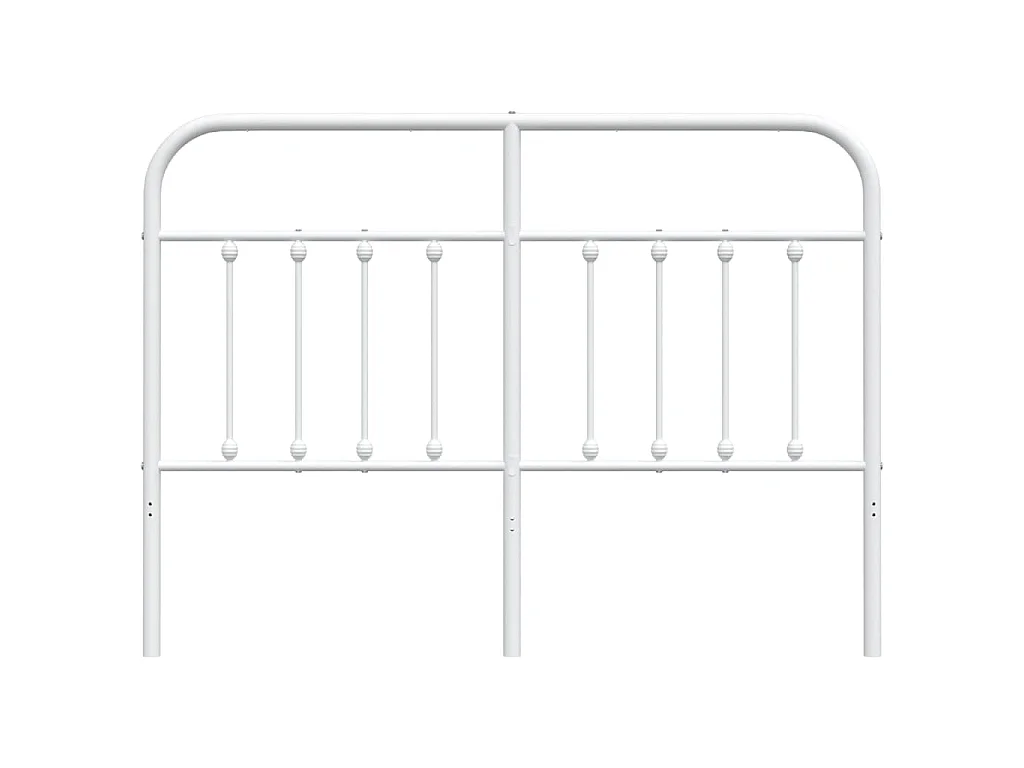 Ersatz-Kopfteil Metall Weiß 140 cm