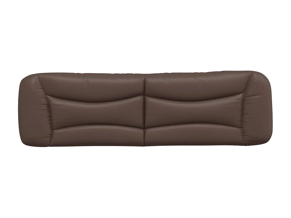 Coussin de tête de lit Hvar marron 180 cm similicuir