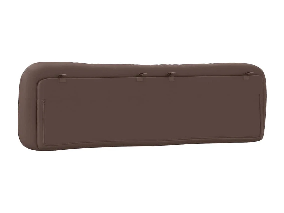 Coussin de tête de lit Hvar marron 180 cm similicuir