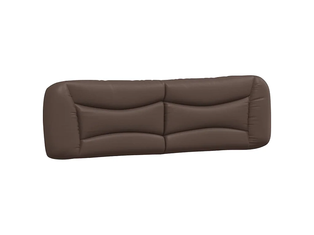 Hoofdbordkussen "Hvar" 180 cm kunstleer bruin