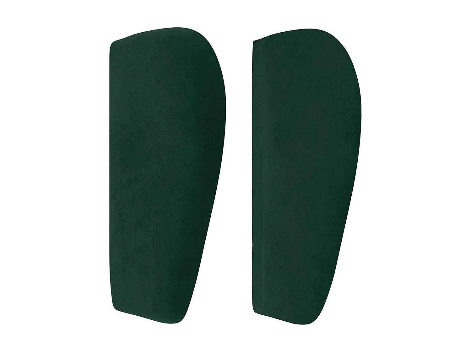 Hoofdbord met randen 163x23x78/88 cm fluweel donkergroen