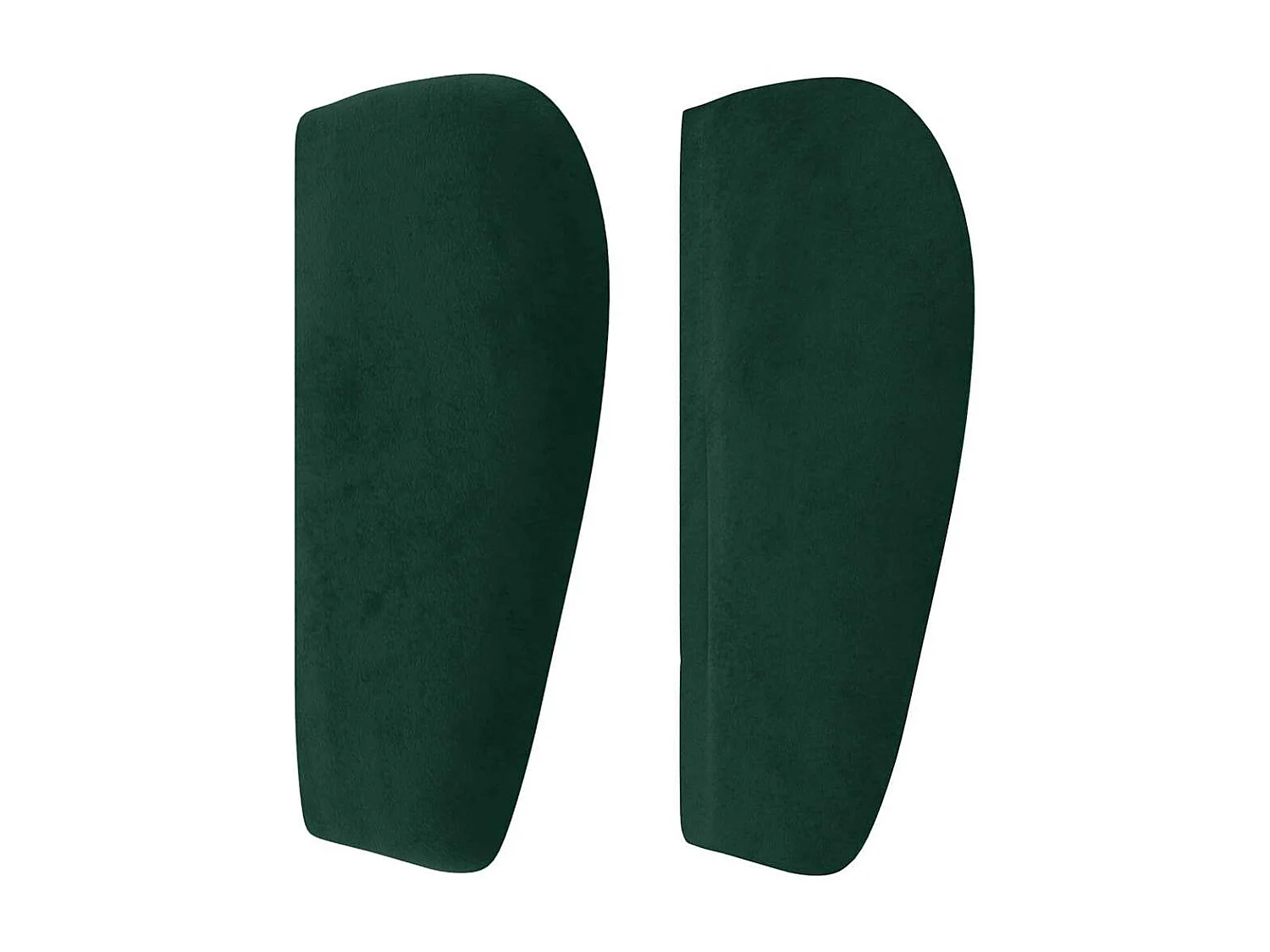 Tête de lit avec oreilles Vert foncé 183x23x78/88 cm Velours