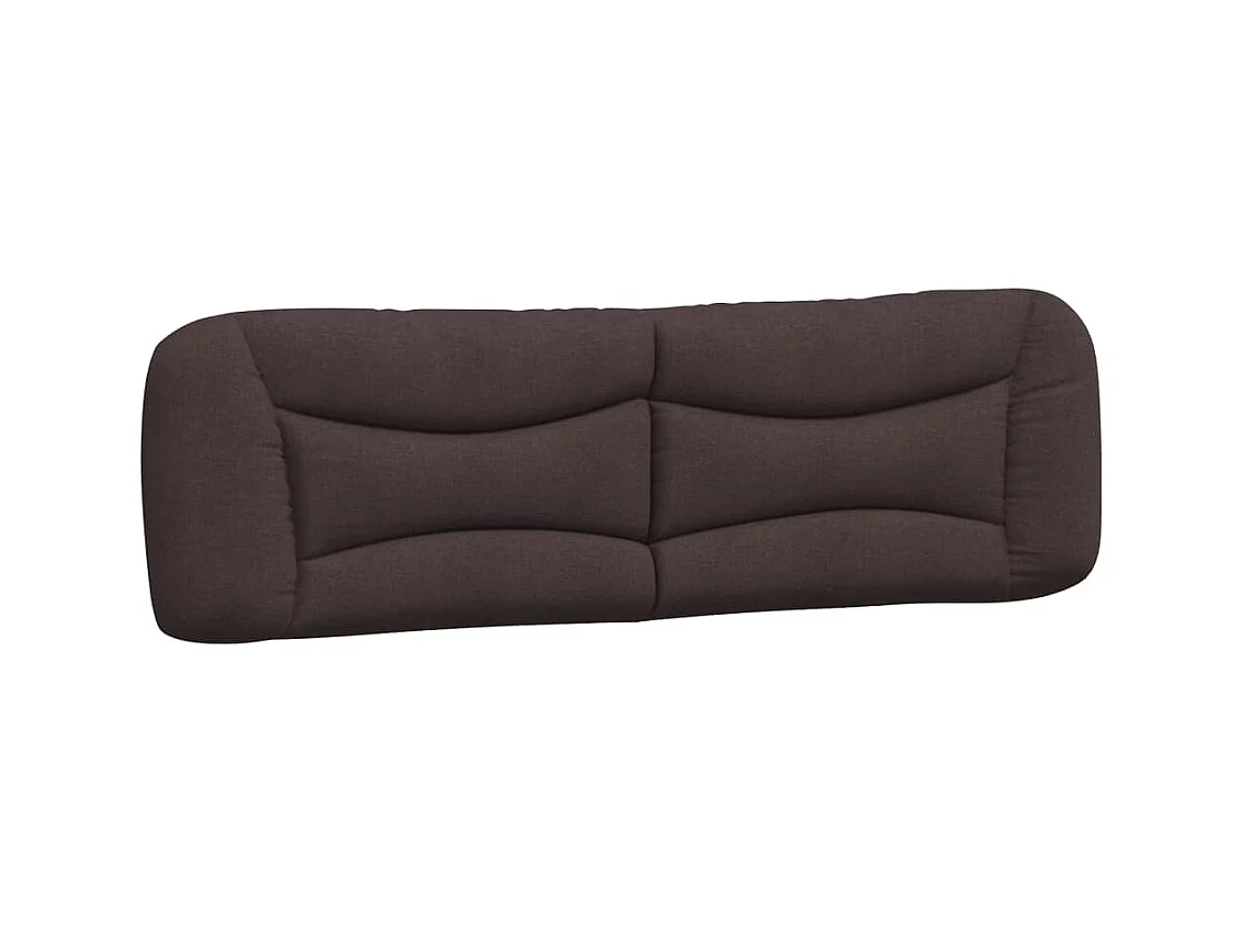 Coussin de tête de lit Hvar marron foncé 180 cm tissu