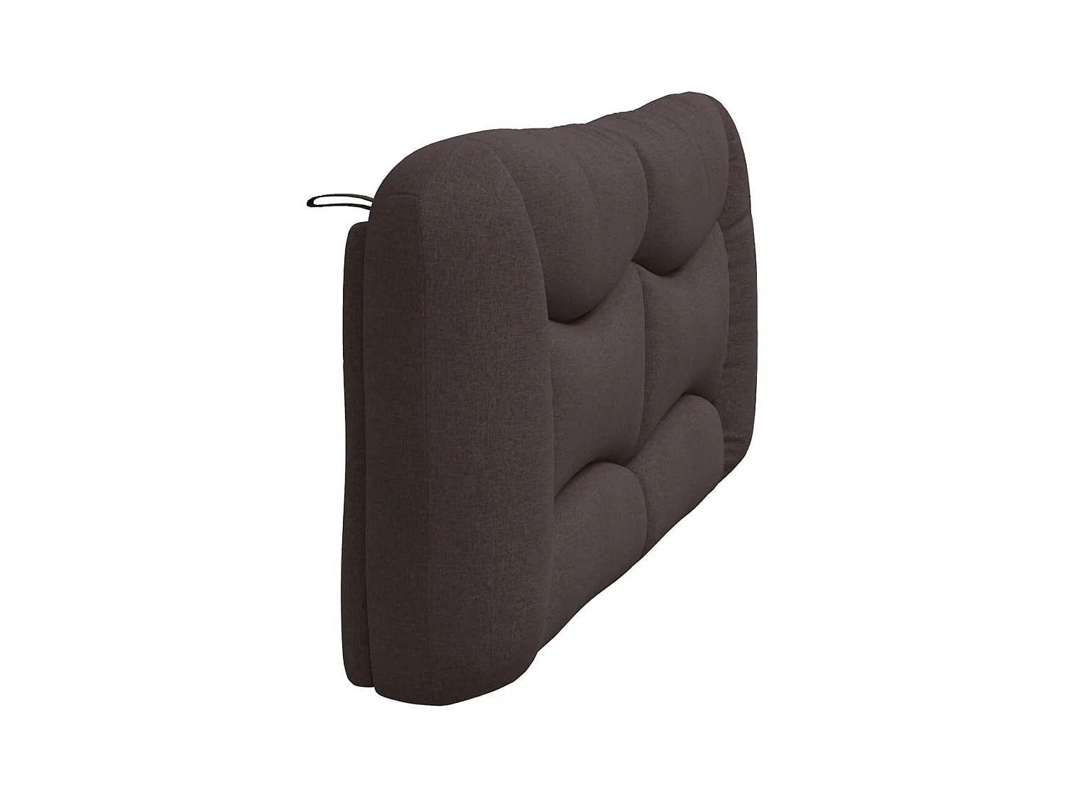 Coussin de tête de lit Hvar marron foncé 180 cm tissu