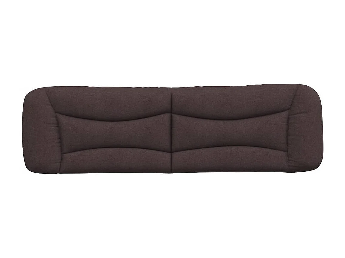 Coussin de tête de lit Hvar marron foncé 180 cm tissu