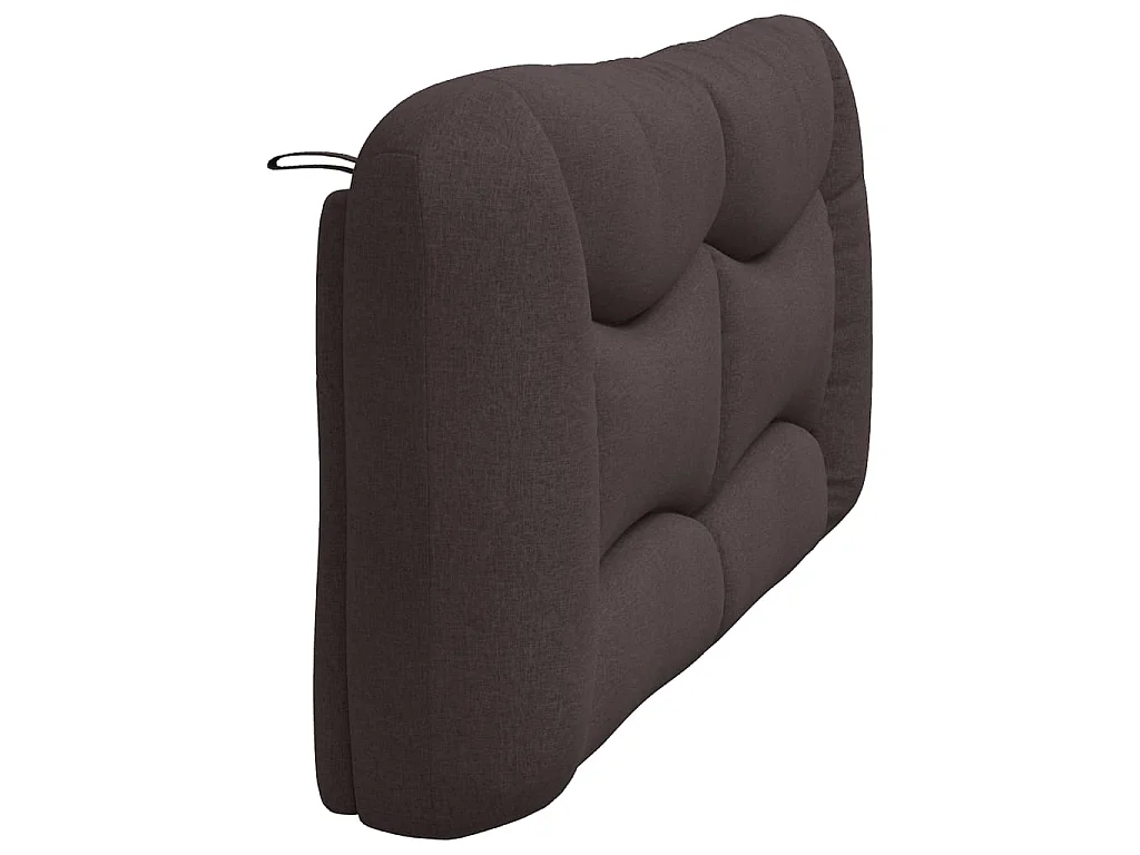 Kopfteil-Kissen "Hvar" Dunkelbraun 180 cm Stoff