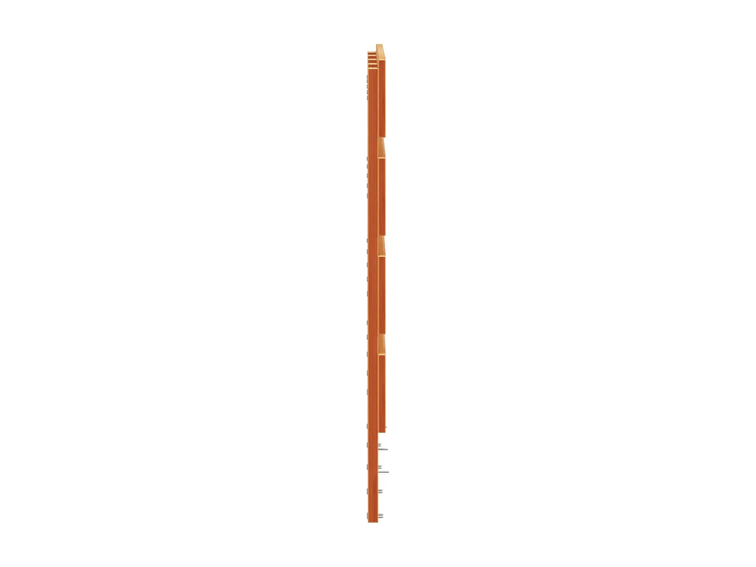 Cabeceira 150 cm madeira de pinho maciça castanho-mel