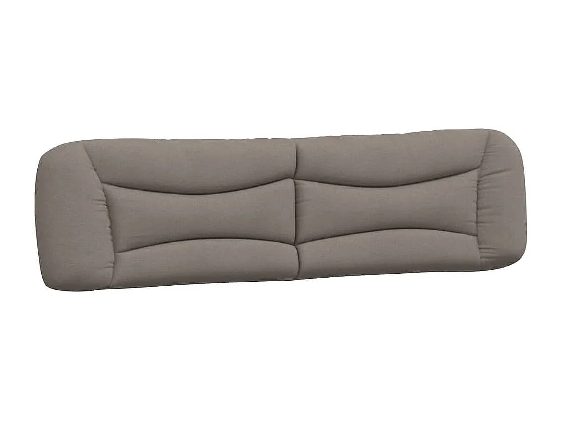 Coussin de tête de lit Hvar taupe 200 cm tissu