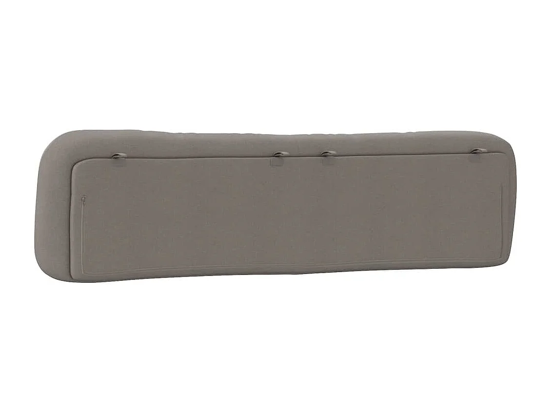 Coussin de tête de lit Hvar taupe 200 cm tissu