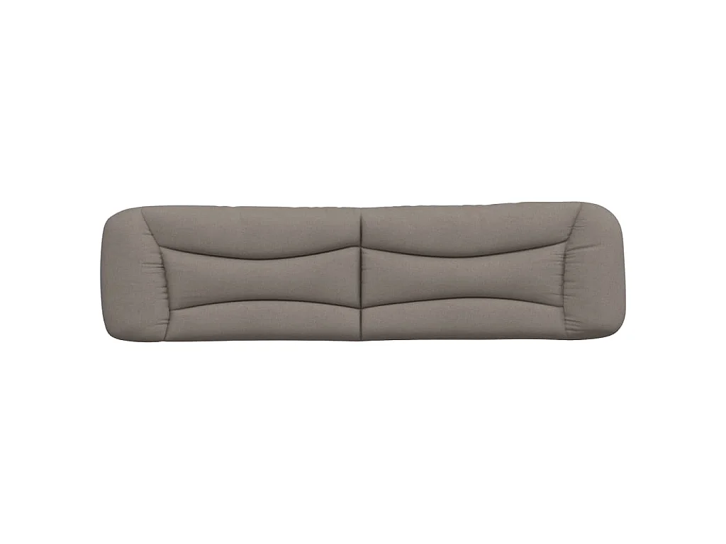 Coussin de tête de lit Hvar taupe 200 cm tissu