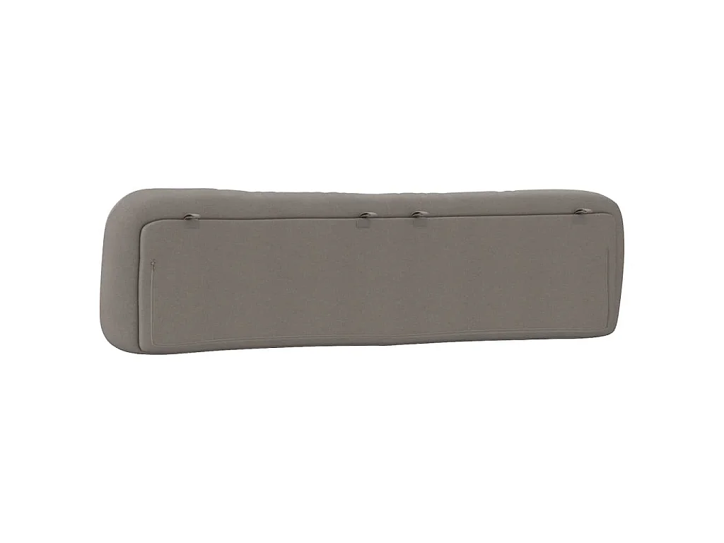 Kopfteil-Kissen "Hvar" Taupe 200 cm Stoff