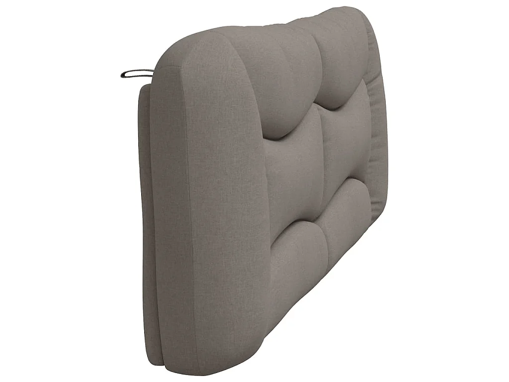 Kopfteil-Kissen "Hvar" Taupe 200 cm Stoff