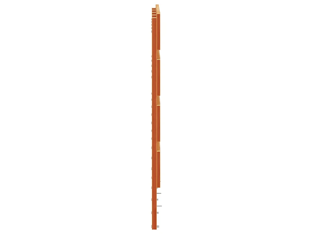 Hoofdbord 135 cm massief grenenhout wasbruin
