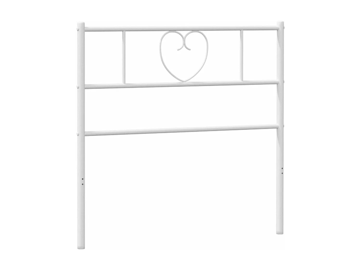 Cabeceira de cama 100 cm metal branco