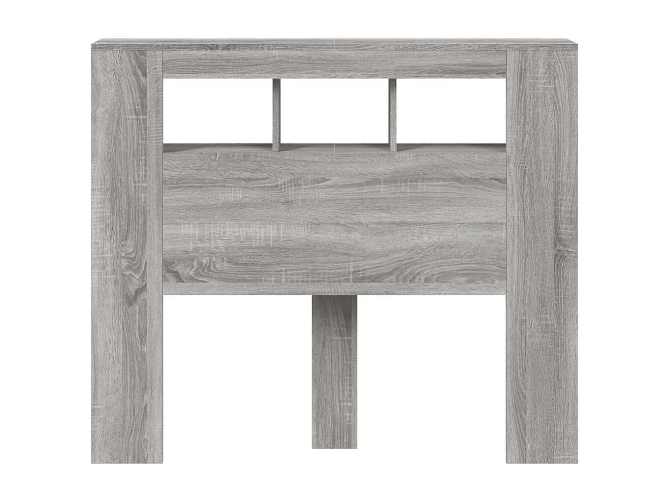 Tête de lit à LED sonoma gris 120x18,5x103,5 cm bois ingénierie