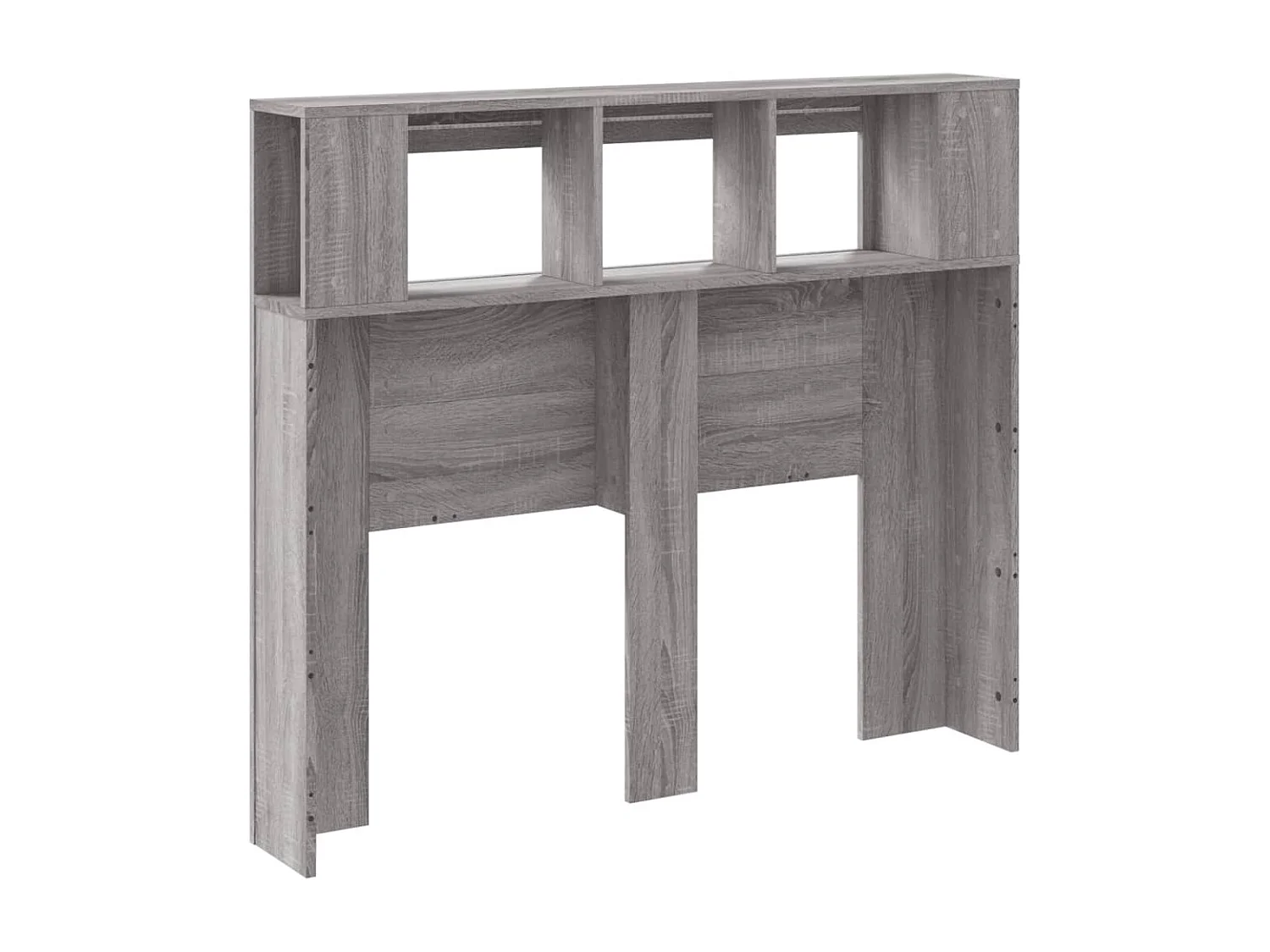 Tête de lit à LED sonoma gris 120x18,5x103,5 cm bois ingénierie