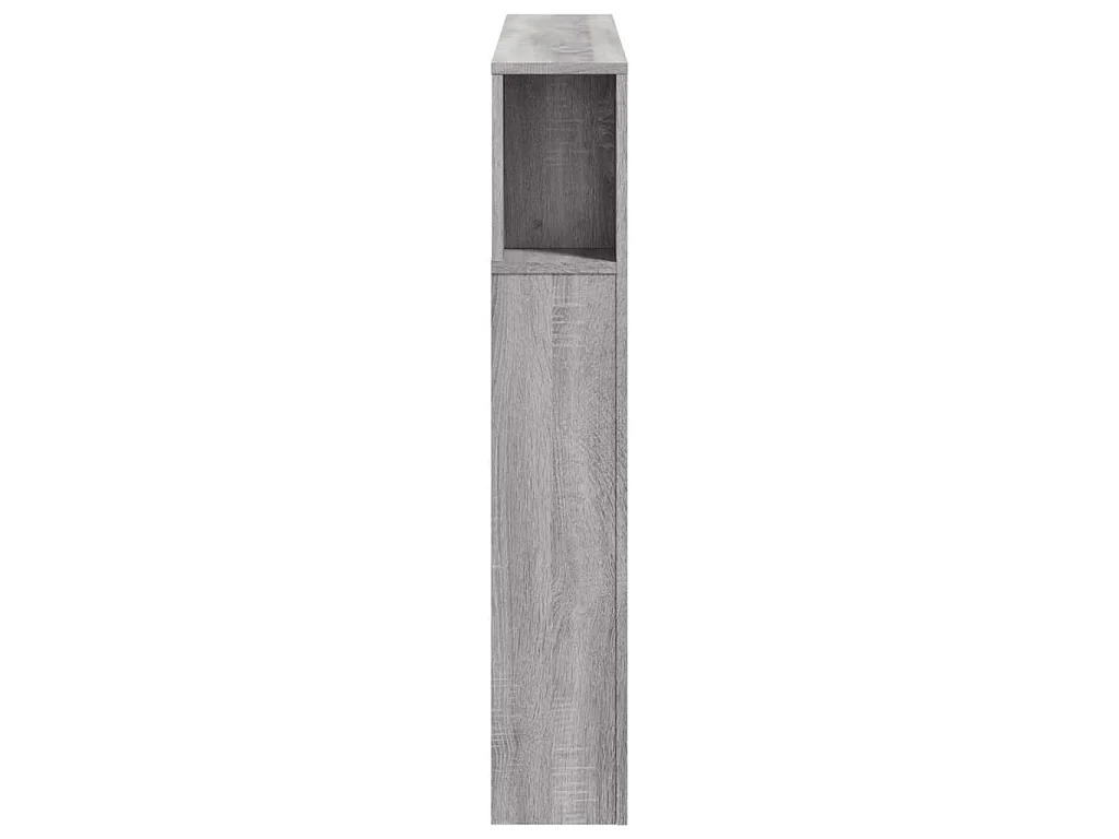 Tête de lit à LED sonoma gris 120x18,5x103,5 cm bois ingénierie