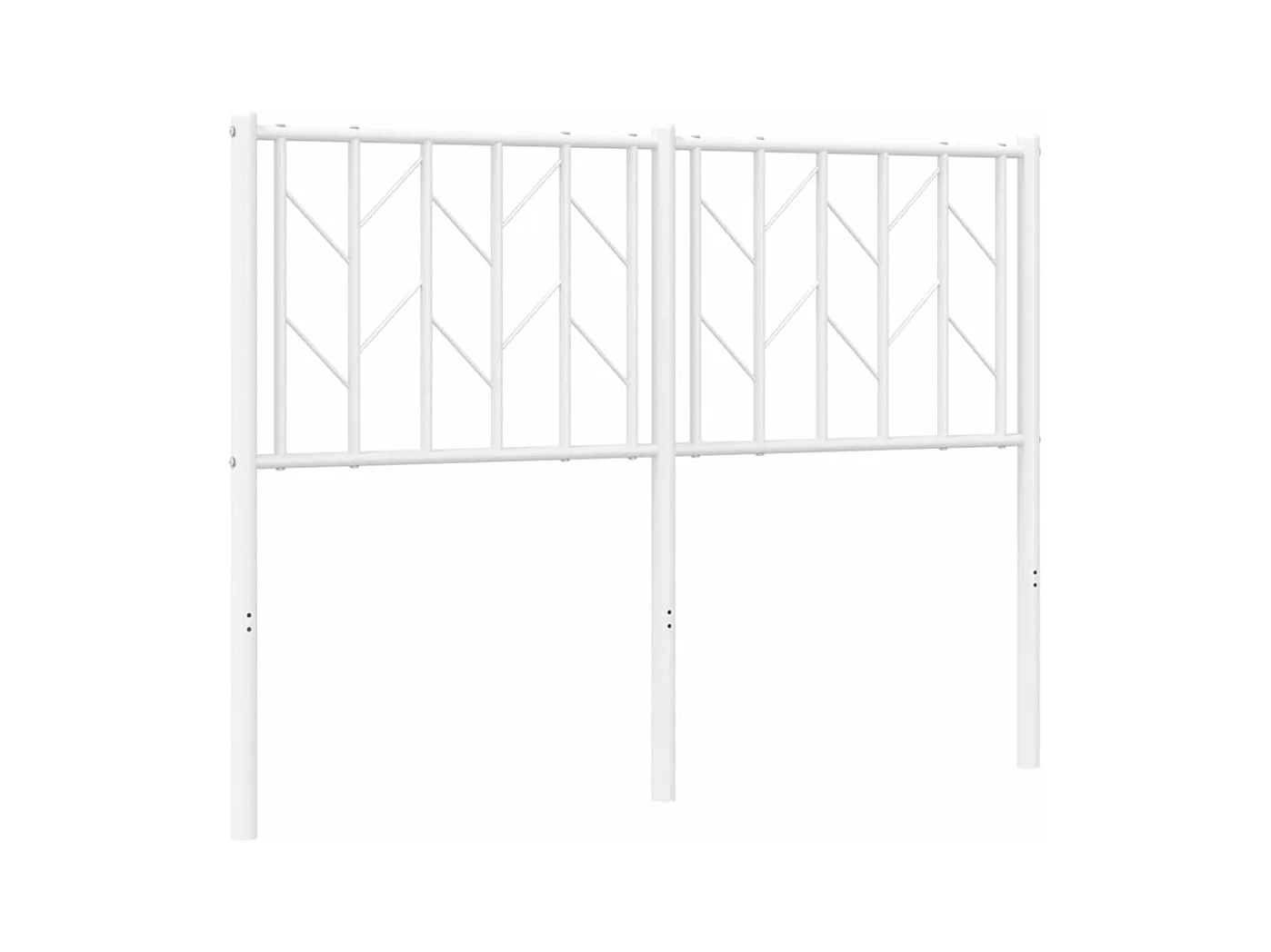 Testiera in Metallo Bianco 120 cm