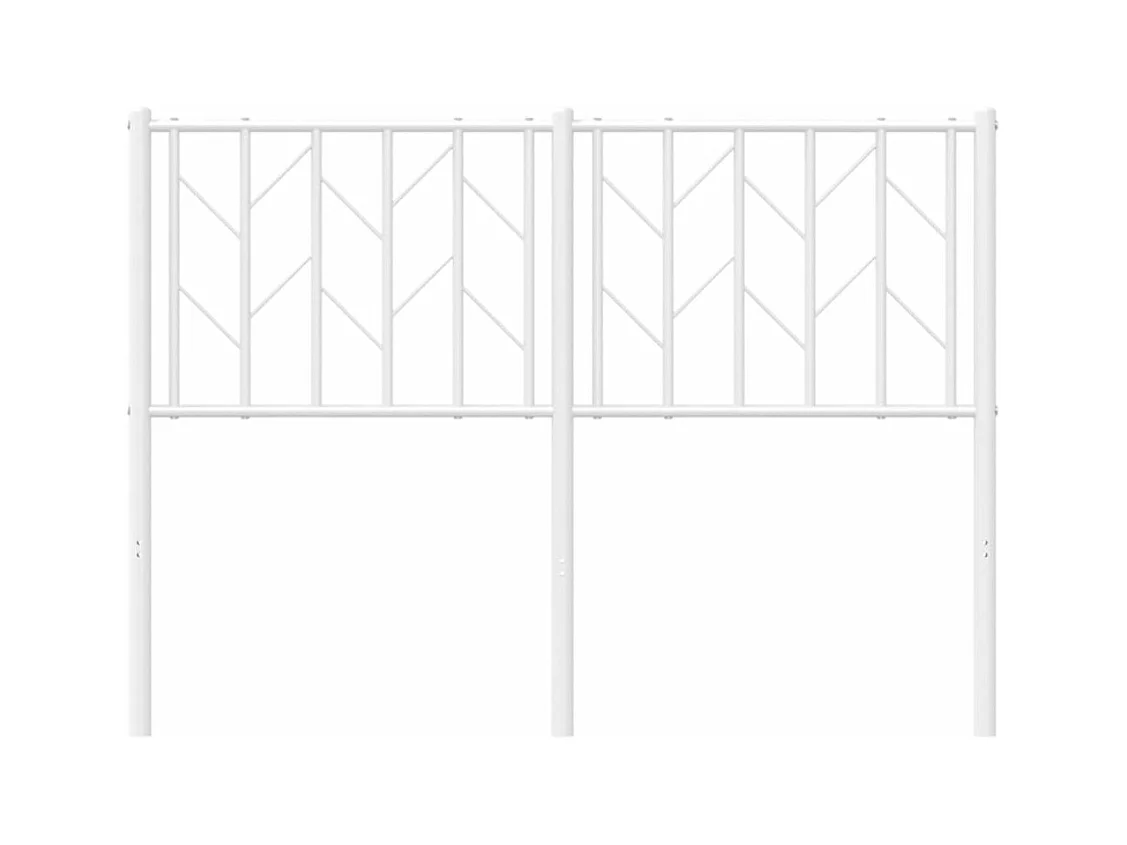 Testiera in Metallo Bianco 120 cm