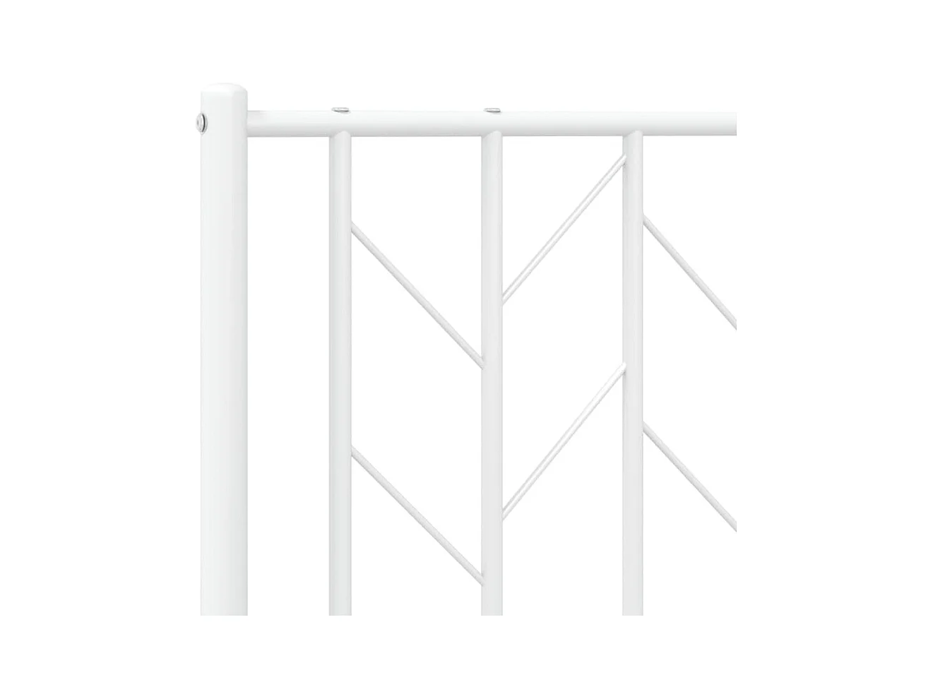 Testiera in Metallo Bianco 120 cm