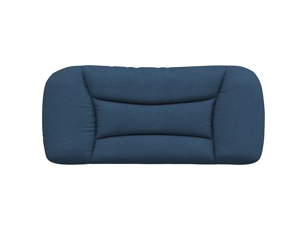 Kopfteil-Kissen "Hvar" Blau 90 cm Stoff