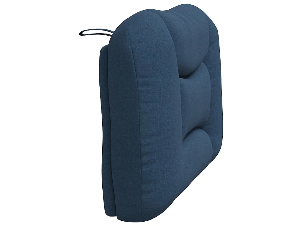 Kopfteil-Kissen "Hvar" Blau 90 cm Stoff