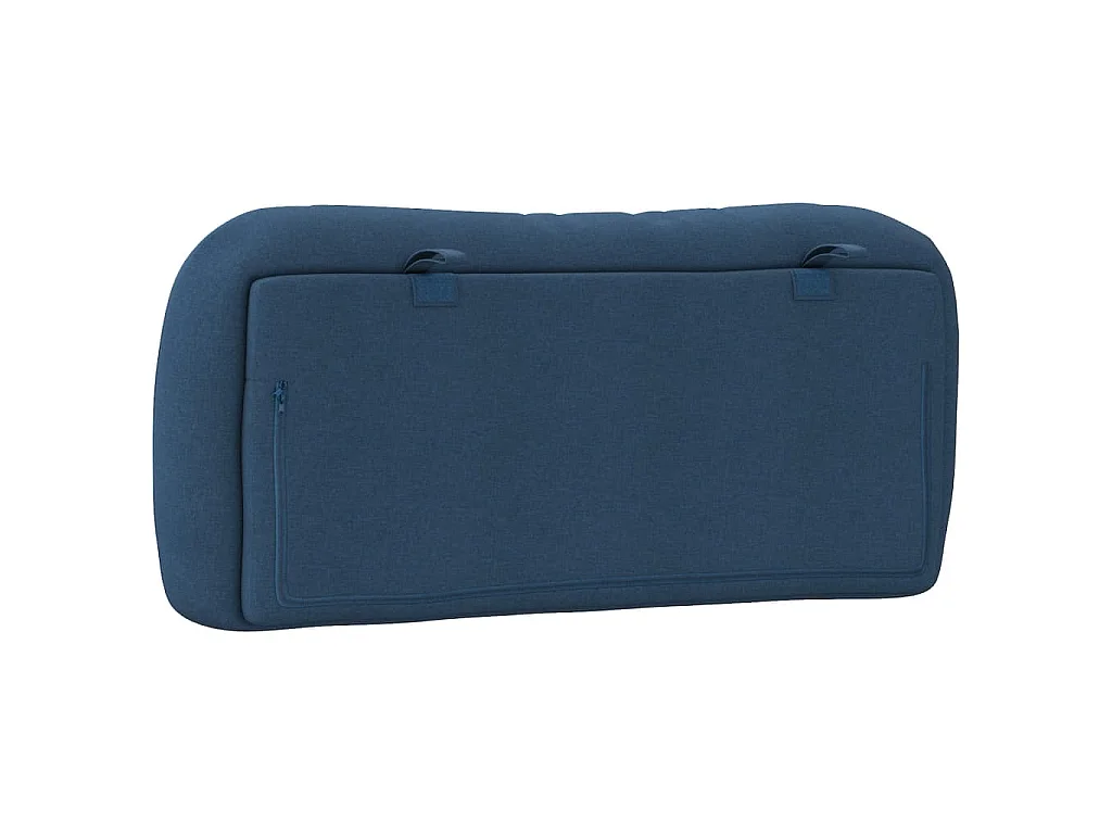 Kopfteil-Kissen "Hvar" Blau 90 cm Stoff