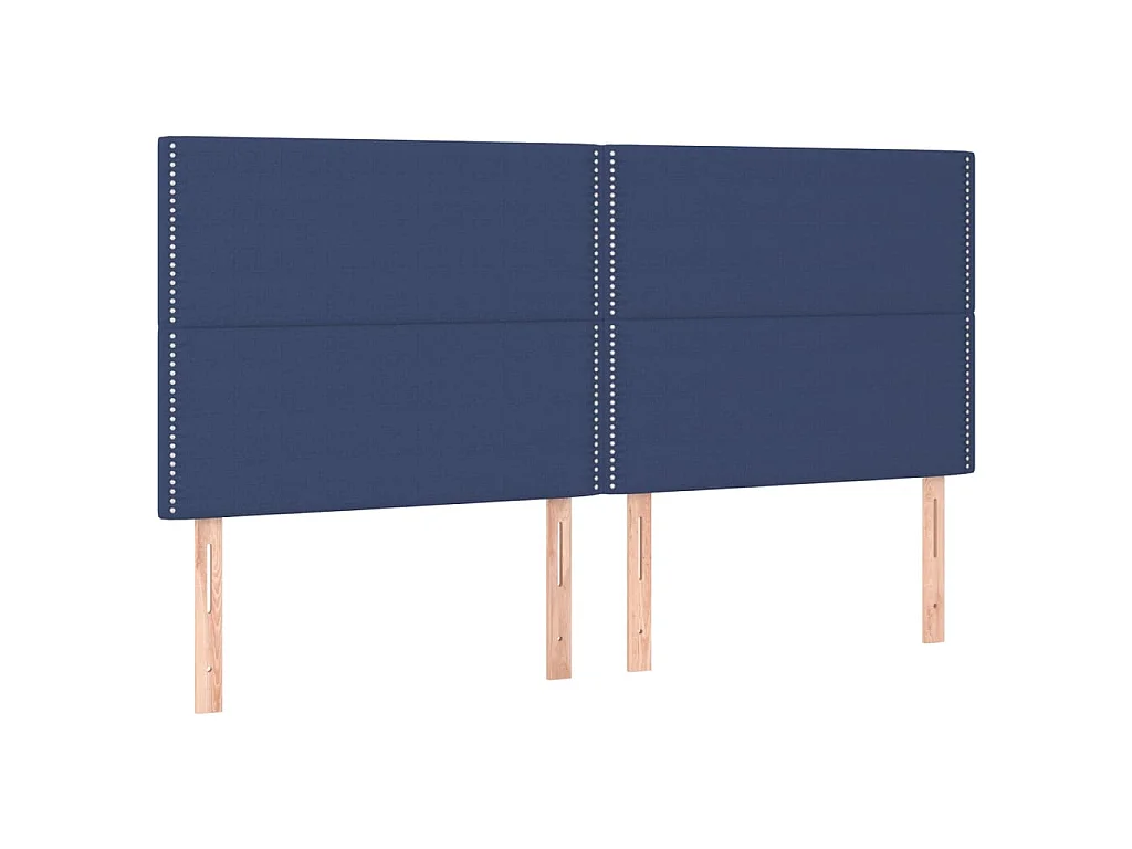 Testiera Blu 180x5x118/128 cm Tessuto