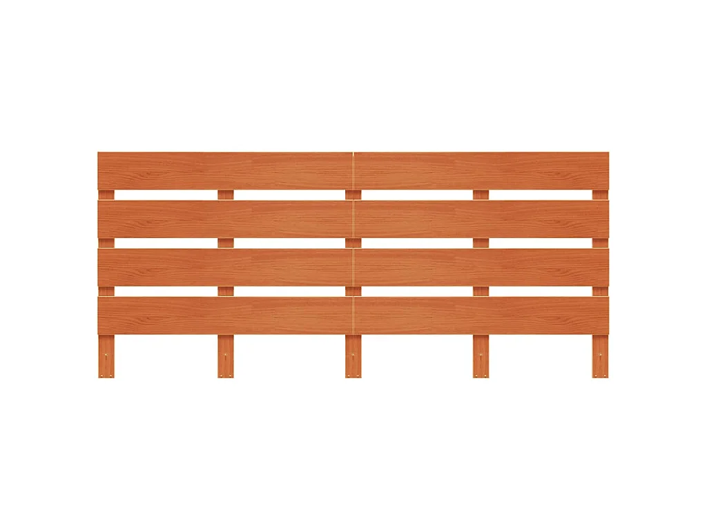 Hoofdbord 180 cm massief grenenhout wasbruin