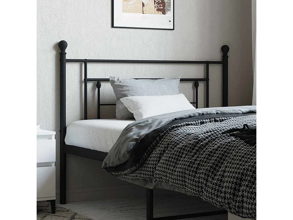 Cabeceira de substituição 107 cm metal preto