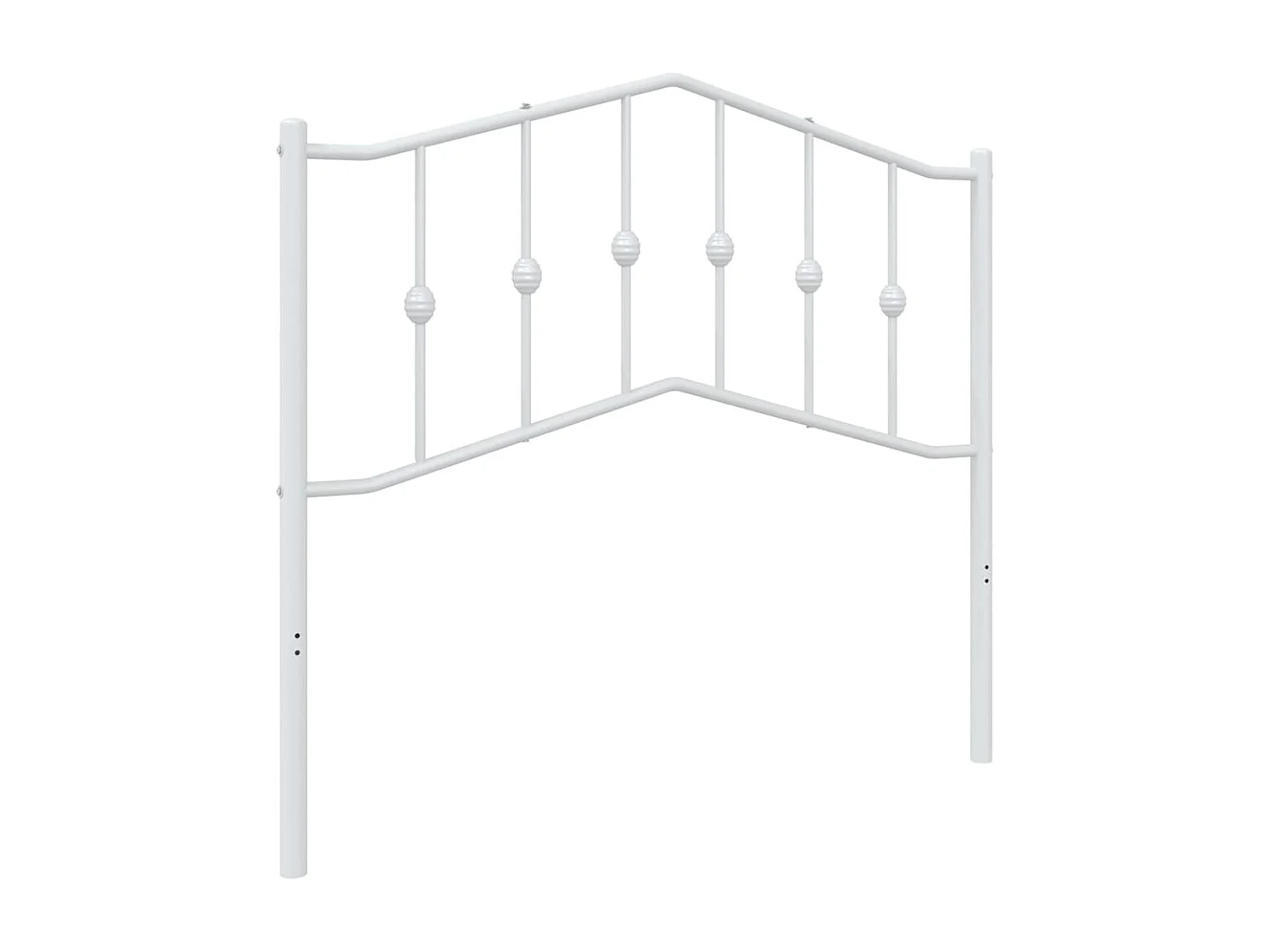 Vervangend hoofdbord 100 cm metaal wit
