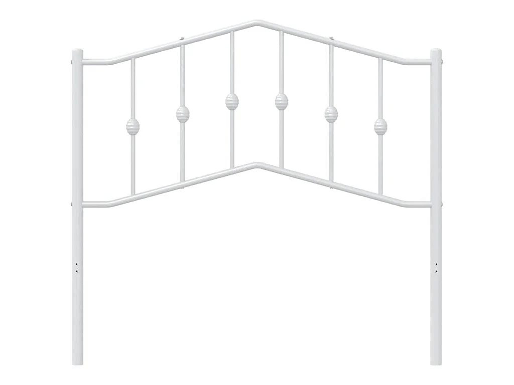 Vervangend hoofdbord 100 cm metaal wit