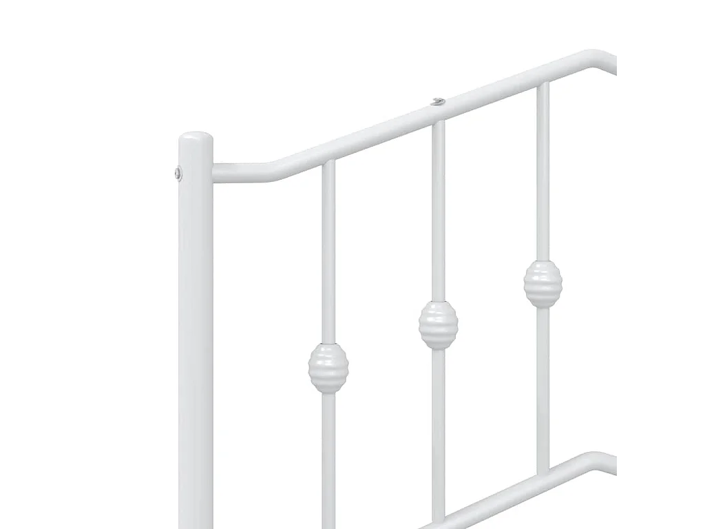 Vervangend hoofdbord 100 cm metaal wit