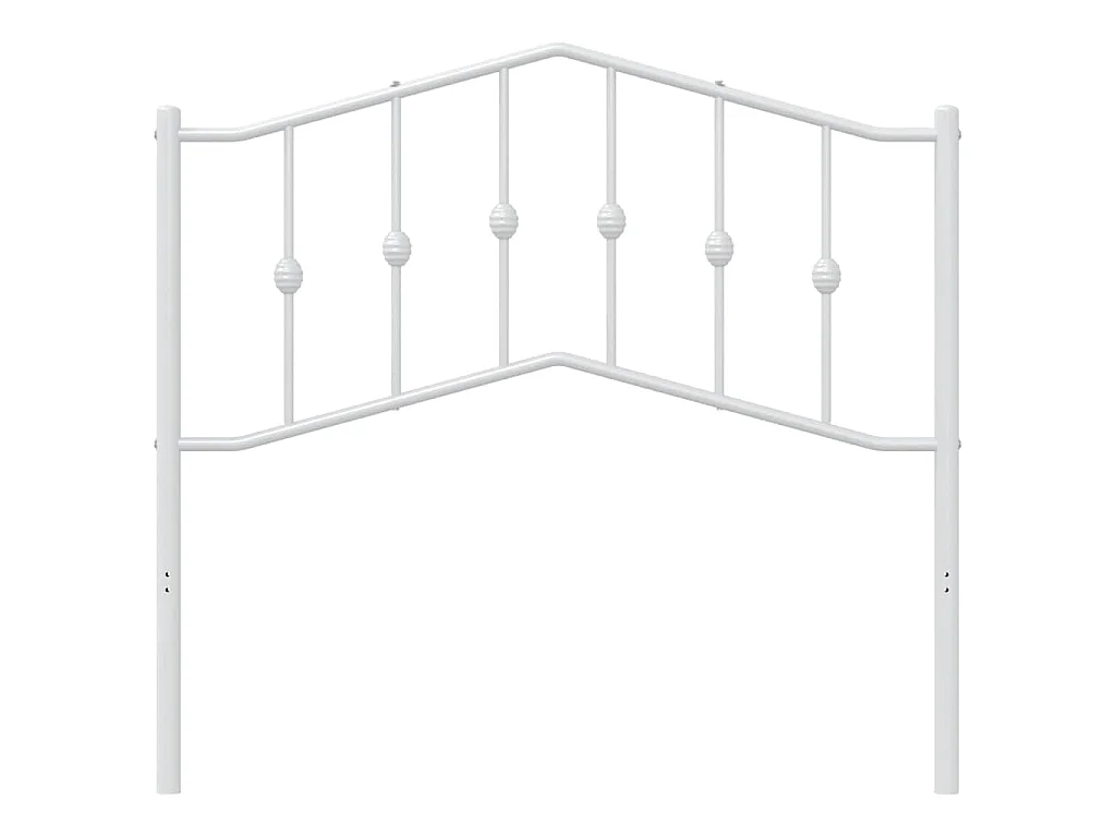 Cabecero de repuesto de metal blanco 100 cm