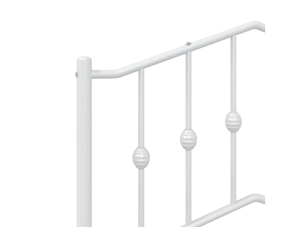 Cabecero de repuesto de metal blanco 100 cm