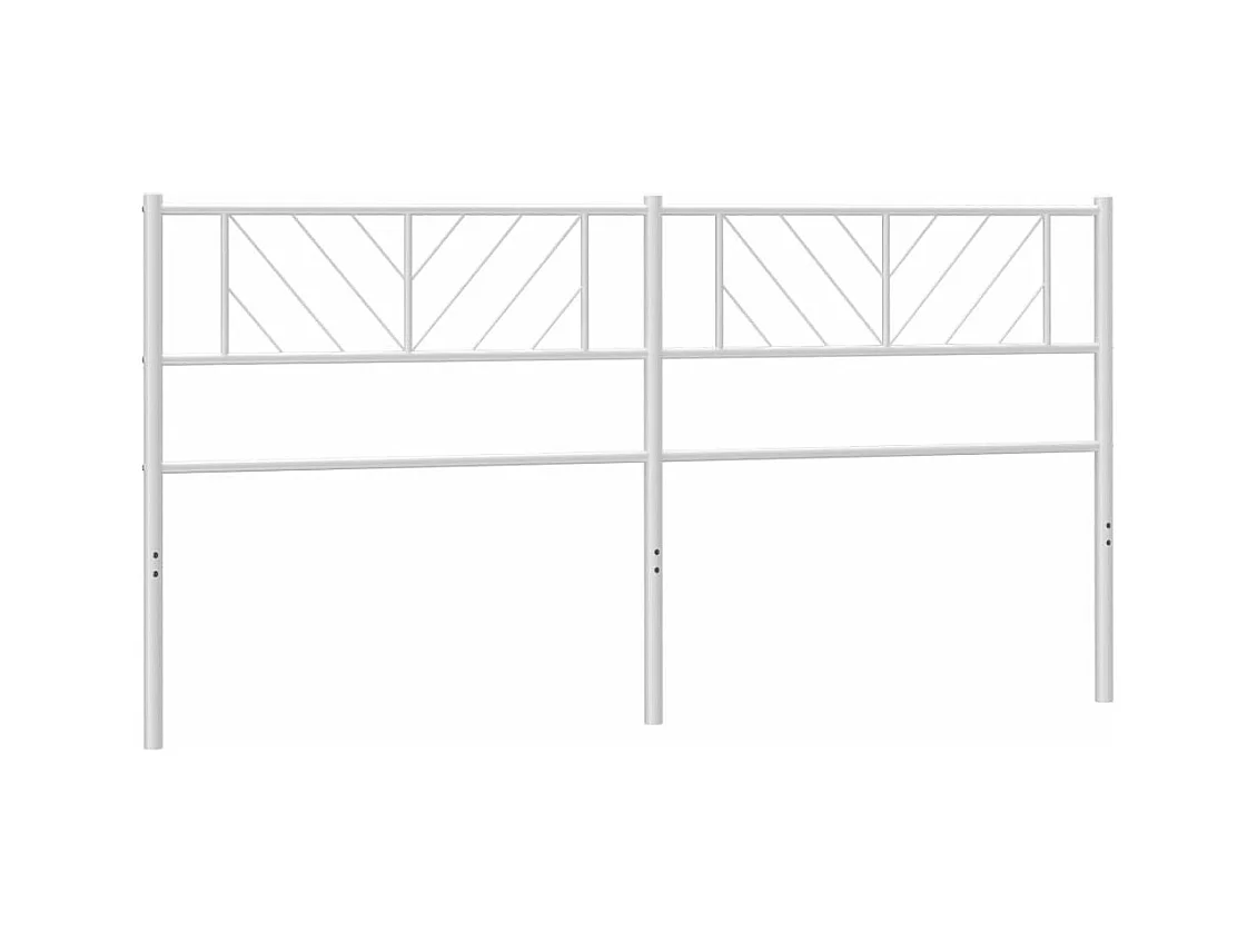 Testiera in Metallo Bianco 200 cm