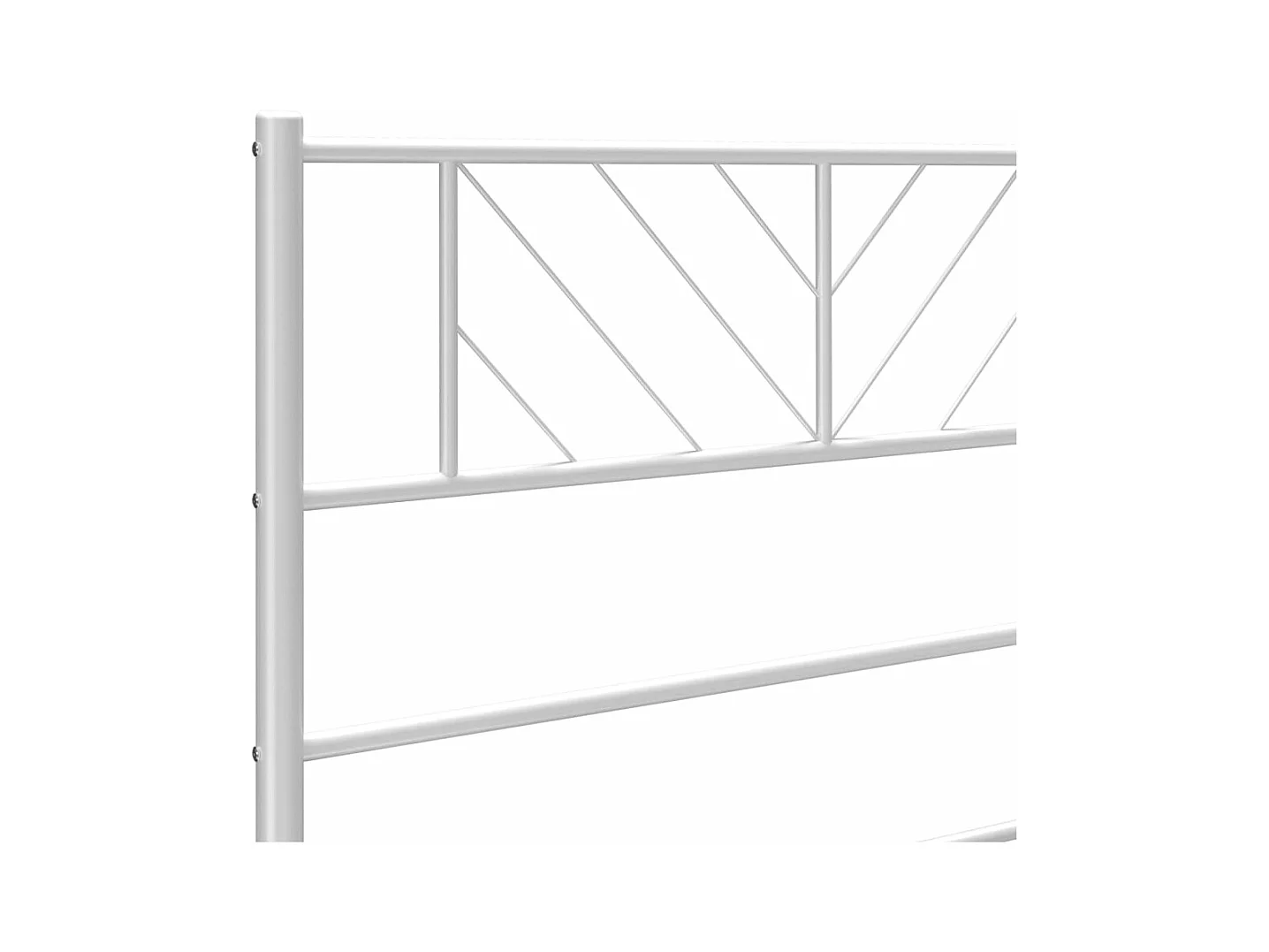 Testiera in Metallo Bianco 200 cm