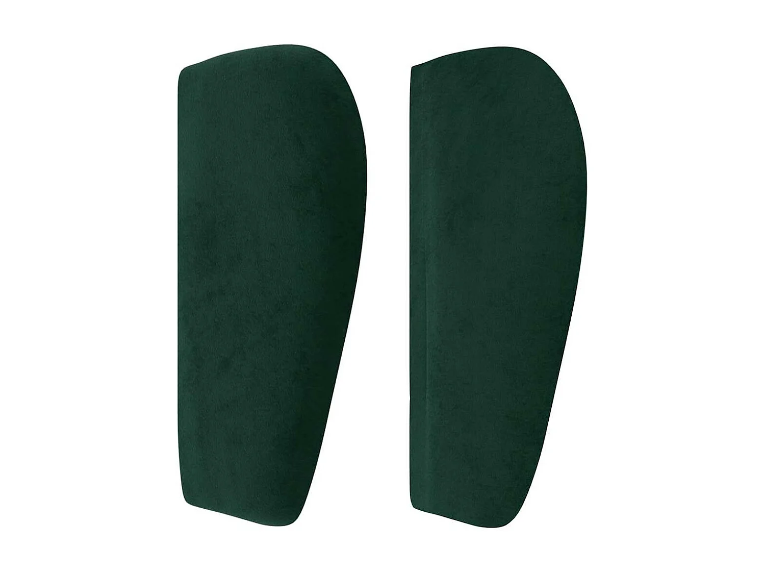 Tête de lit avec oreilles Vert foncé 163x23x78/88 cm Velours