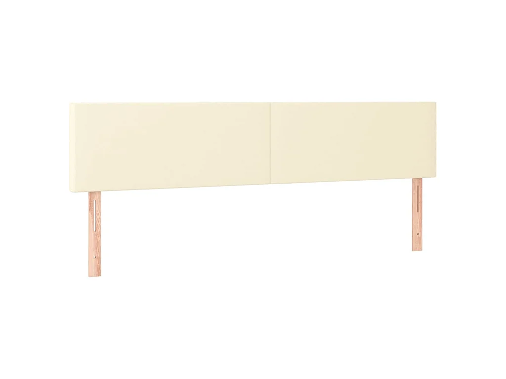 Têtes de lit Crème 160x5x78/88 cm Similicuir
