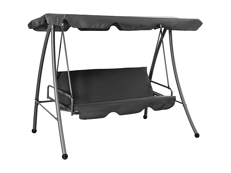 vidaXL Balancelle de jardin avec auvent Anthracite 192x118x175cm Acier