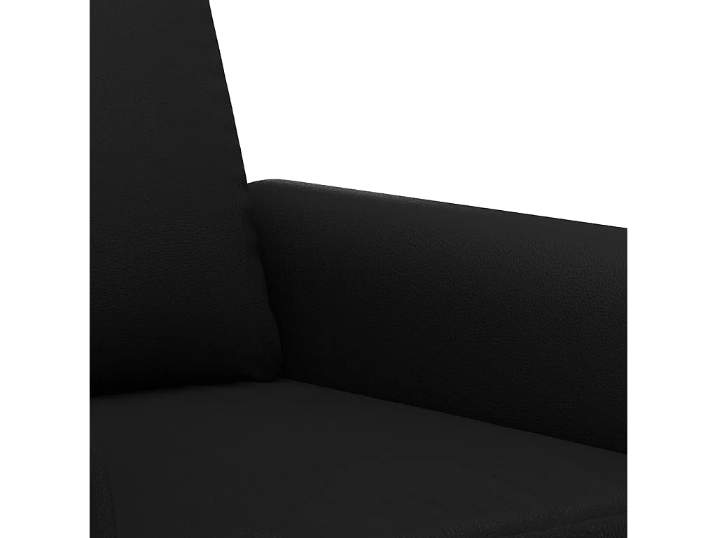 Sessel Schwarz 60 cm Kunstleder