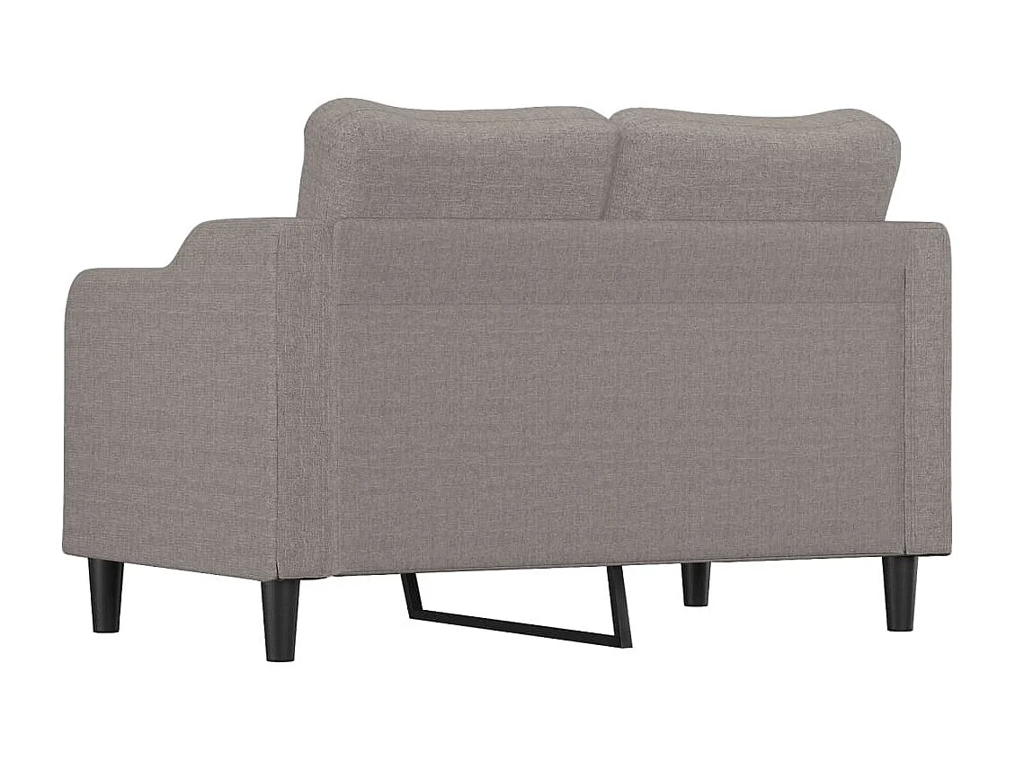 2-Sitzer-Sofa Taupe 140 cm Stoff